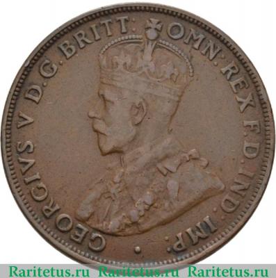1 пенни (penny) 1929 года   Австралия
