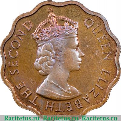 1 цент (cent) 1961 года   Британский Гондурас