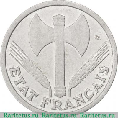 1 франк (franc) 1942 года   Франция