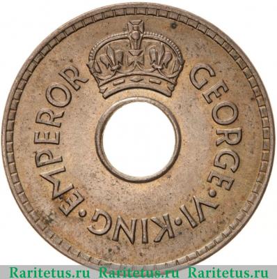 1 пенни (penny) 1937 года   Фиджи