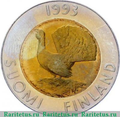 10 марок (markkaa) 1993 года M 