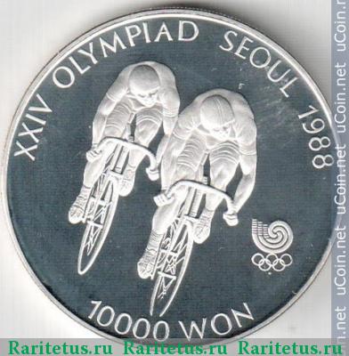 10000 вон (won) 1988 года   Южная Корея