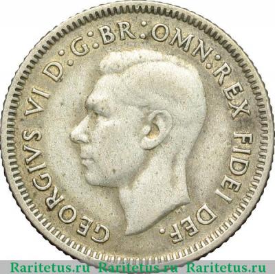 6 пенсов (pence) 1950 года   Австралия