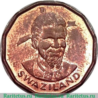 1 цент (cent) 1975 года   Свазиленд