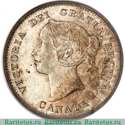 5 центов (cents) 1891 года   Канада