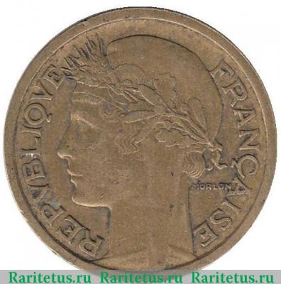 1 франк (franc) 1933 года   Франция