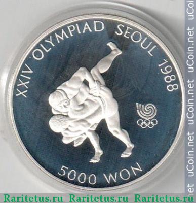 5000 вон (won) 1988 года   Южная Корея