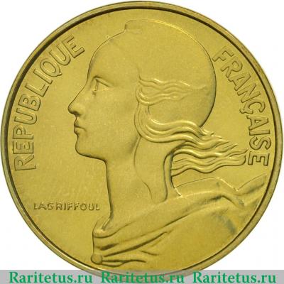 10 сантимов (centimes) 1974 года   Франция