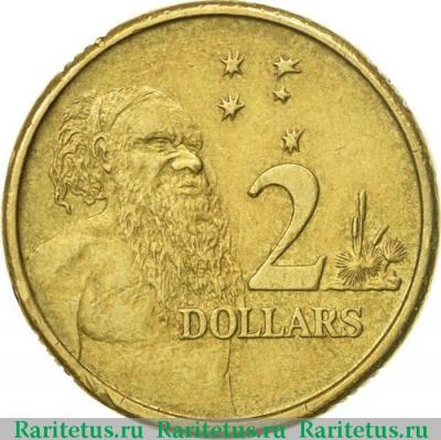 Реверс монеты 2 доллара (dollars) 1994 года   Австралия