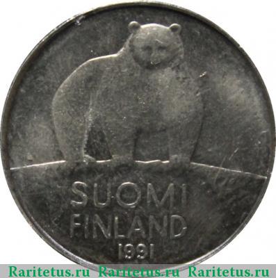 50 пенни (pennia) 1991 года М Финляндия