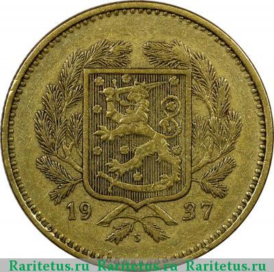 10 марок (markkaa) 1937 года S 