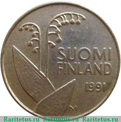 10 пенни (pennia) 1991 года М Финляндия