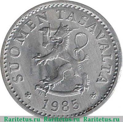 10 пенни (pennia) 1985 года N Финляндия