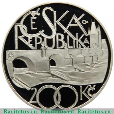 200 крон (korun) 2007 года   Чехия proof