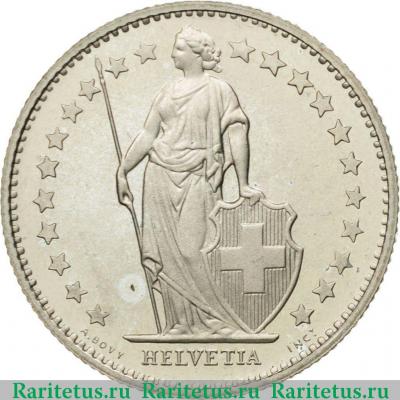 1/2 франка (franc) 1980 года   Швейцария