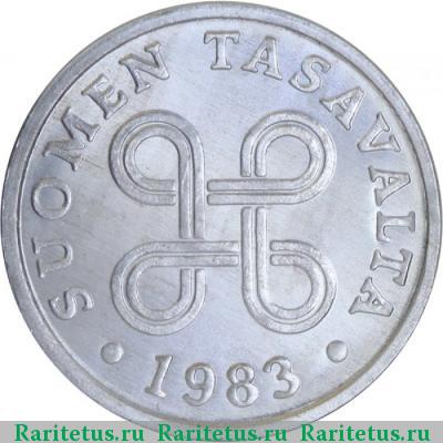 5 пенни (pennia) 1983 года  Финляндия