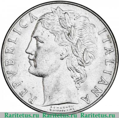 100 лир (lire) 1977 года   Италия