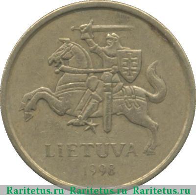 10 центов (centu) 1998 года  Литва