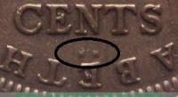Деталь монеты 5 центов (cents) 1956 года KN  Британская Восточная Африка