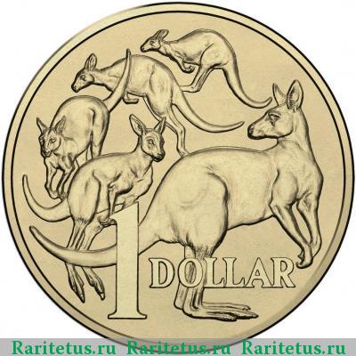 Реверс монеты 1 доллар (dollar) 2016 года  Австралия