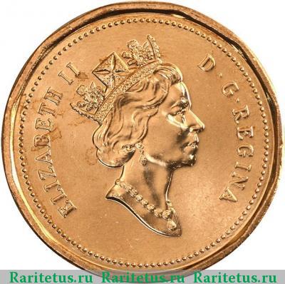 1 цент (cent) 1992 года  Канада