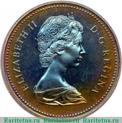 1 доллар (dollar) 1972 года  серебро Канада