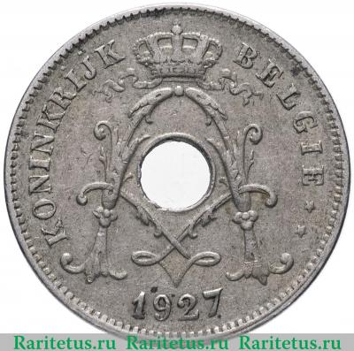 10 сантимов (centimes) 1927 года  BELGIË Бельгия
