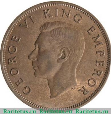 1 пенни (penny) 1946 года   Новая Зеландия