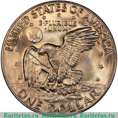 Реверс монеты 1 доллар (dollar) 1978 года D США