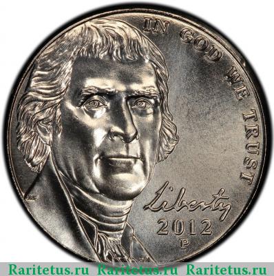 5 центов (cents) 2012 года P США