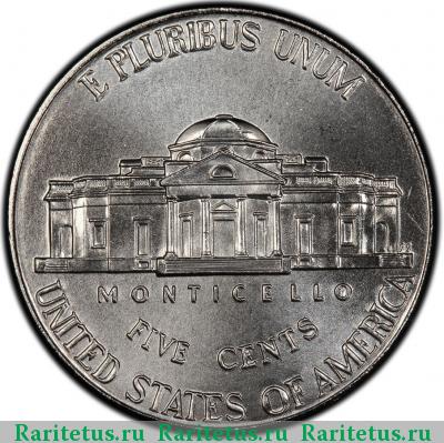 Реверс монеты 5 центов (cents) 2014 года P США