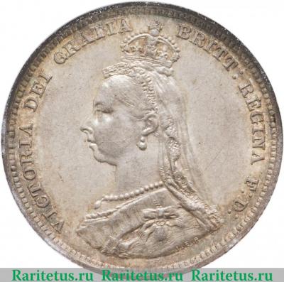 1 шиллинг (shilling) 1887 года   Великобритания