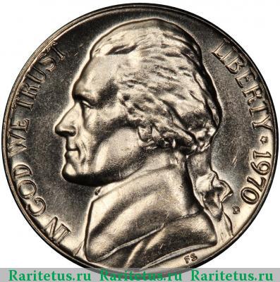 5 центов (cents) 1970 года D США