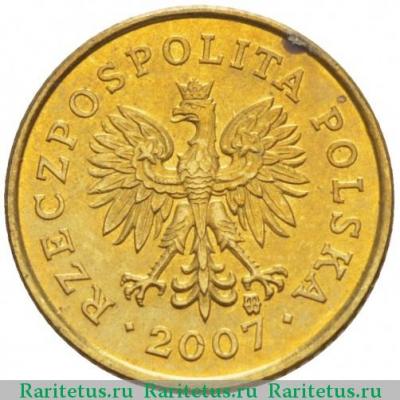 1 грош (grosz) 2007 года   Польша