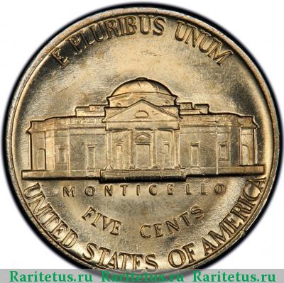 Реверс монеты 5 центов (cents) 1978 года D США