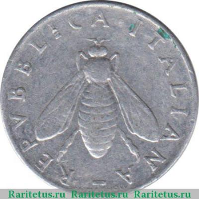 2 лиры (lire) 1954 года   Италия