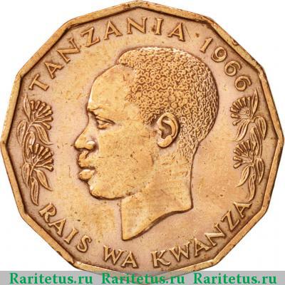5 центов (centi) 1966 года  Танзания Танзания