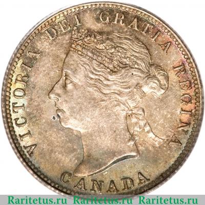 25 центов (квотер, cents) 1894 года   Канада