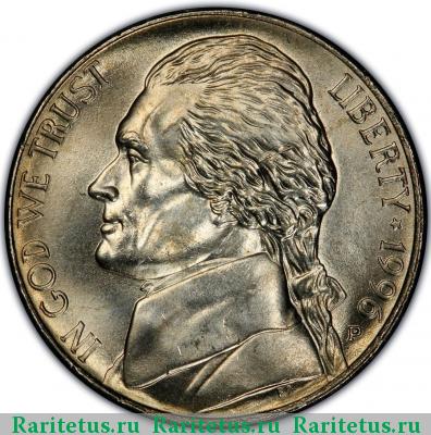 5 центов (cents) 1996 года P США