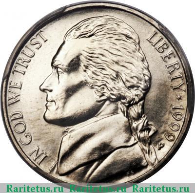 5 центов (cents) 1999 года P США