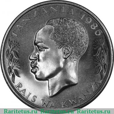 100 шиллингов (shillings) 1986 года   Танзания