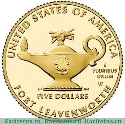 Реверс монеты 5 долларов (dollars) 2013 года  США
