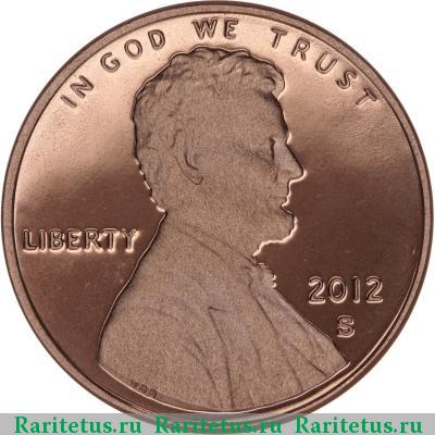 1 цент (cent) 2012 года S США proof