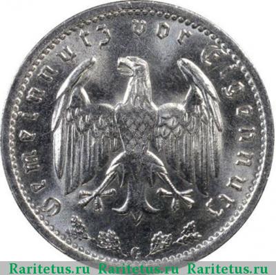 1 рейхсмарка (reichsmark) 1939 года  