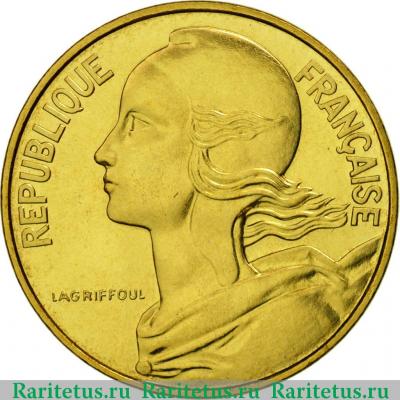 10 сантимов (centimes) 1977 года   Франция