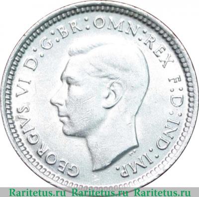 3 пенса (pence) 1943 года D  Австралия