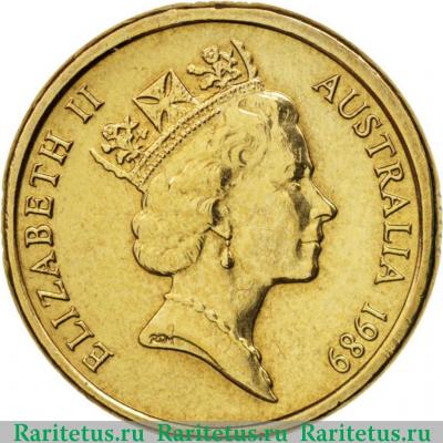 2 доллара (dollars) 1989 года   Австралия
