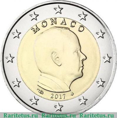 2 евро (euro) 2017 года   Монако