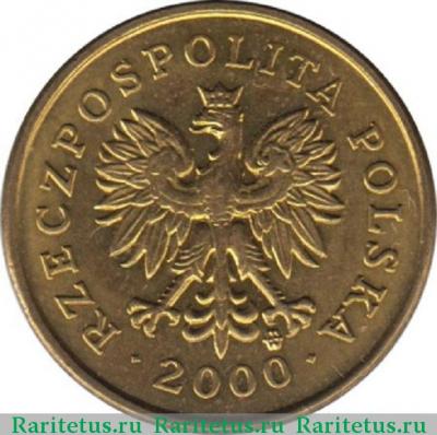 2 гроша (grosze) 2000 года   Польша
