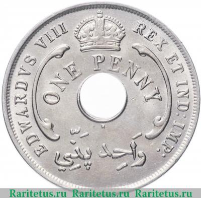 1 пенни (penny) 1936 года H  Британская Западная Африка